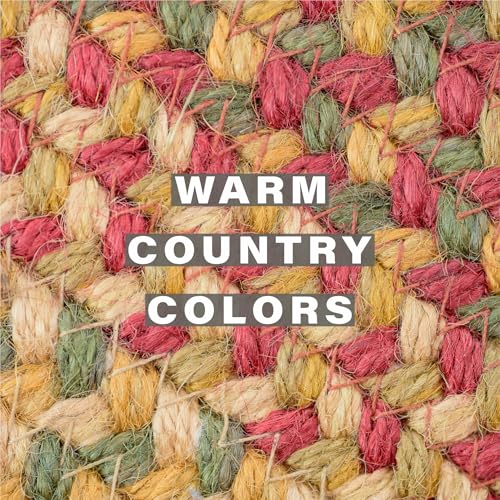 Homespice Cider Barn Jute Braided Placemats, Rect 13x19 Set of 4 - color: Cider Barn