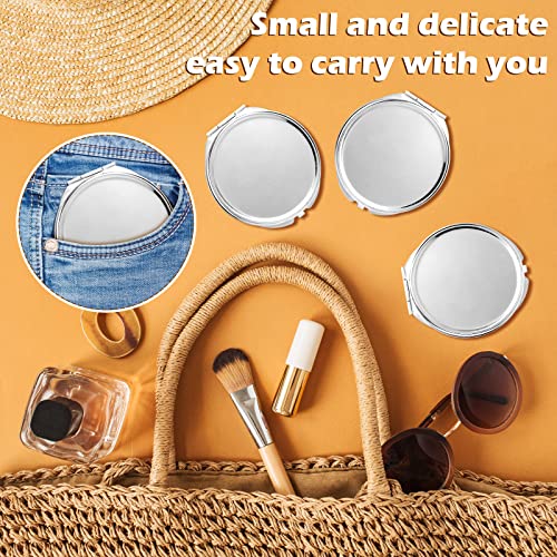 Yalikop 8 Pcs Compact Mirror Bulk, Mini Pocket Mirrors, Silver - color: Silver