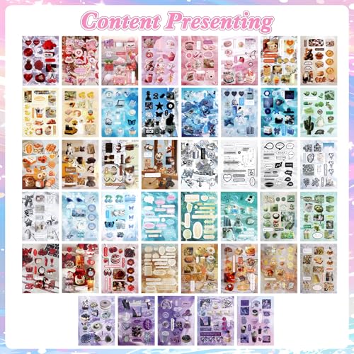 600Pcs Japanese Sticker Book for Journaling Adult, Cute Scrapbook Stickers - style: Dc 45 Sheet Winter