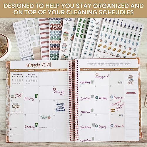 bloom daily planners Household Chores Planner Stickers -Essential Variety Pack for Home Productivity - to-Dos, Errands, Tasks - 8 Sheets / 736 Stickers - Icons & Quotes - color: Household Chore Pack