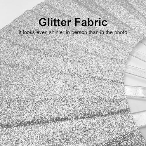 EOSAU 13" Glitter Folding Hand Fans Foldable, Clacking Fans for Women Black - color: 13" Silver 02