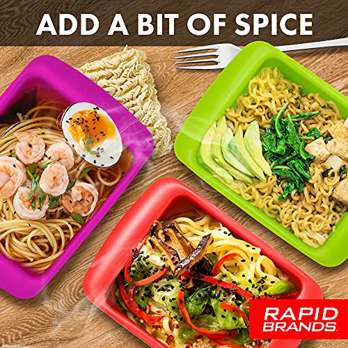 Rapid Ramen Cooker - Microwave Ramen in 3 Minutes - BPA Free and Dishwasher Safe | Perfect for Dorm, Small Kitchen, or Office (2-Pack,Black) - color: Black, size: 2 Pack Standard