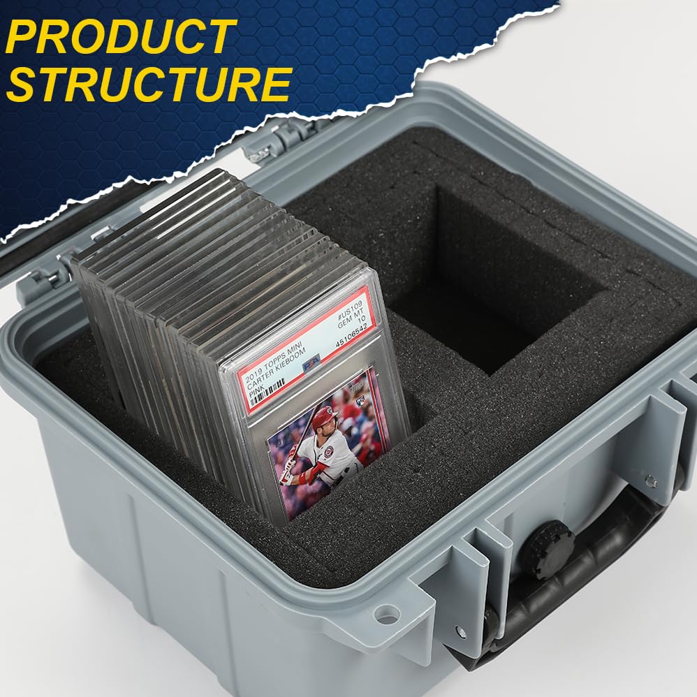 CROSSDESIGN Storage Box for Collectible Cards, Tools, Screws, Craft - size: 1 Pack | DIY Divider | Small Size | Gray