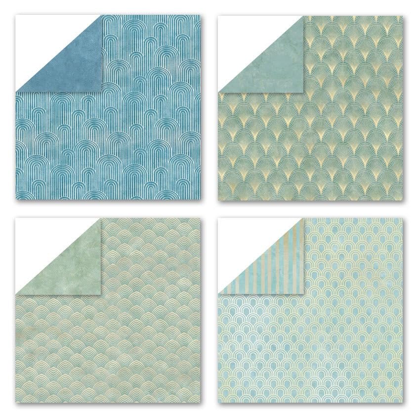 Boho Scrapbook Paper Vintage Flower Pattern Papers Pad 12×12,24 Sheets Double-Sided Bobo Floral Scrapbooking CardStock Paper Pad for Holiday Cardmaking DIY Origami Papers. - color: PAD2090