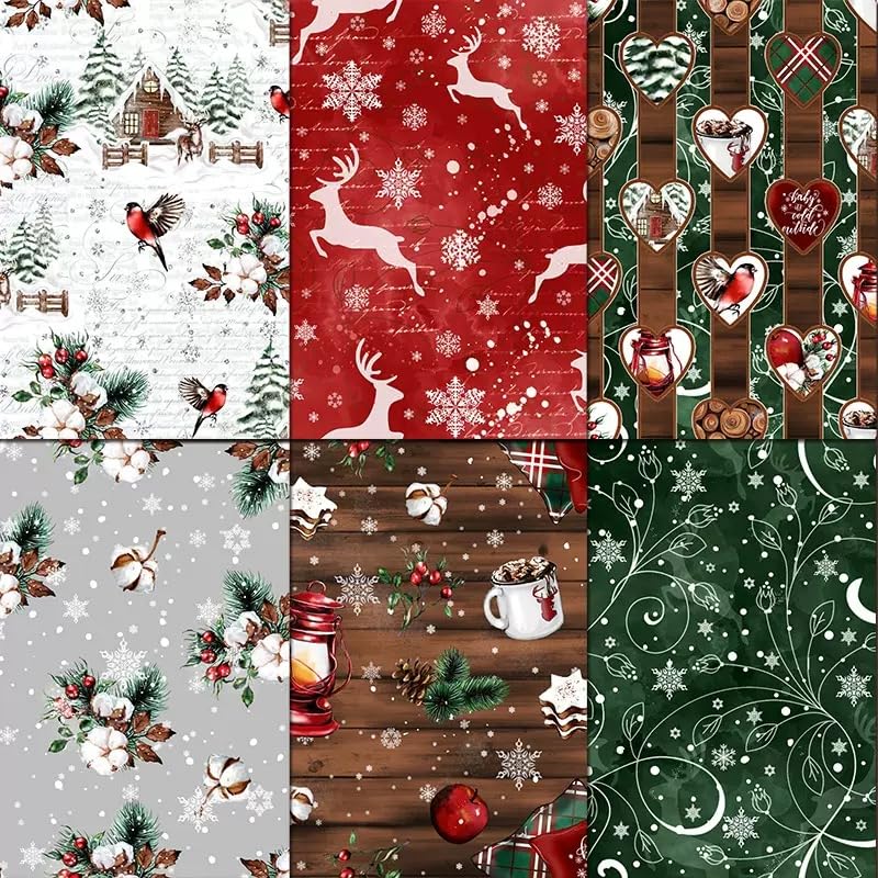 Christmas Scrapbook Pattern Paper Supplies 12×12,24 Sheets Double-Sided Christmas Gingham Scrapbooking CardStock Paper Pad for Holiday Cardmaking DIY Junk Journal Papers - color: Merry Christmas 2