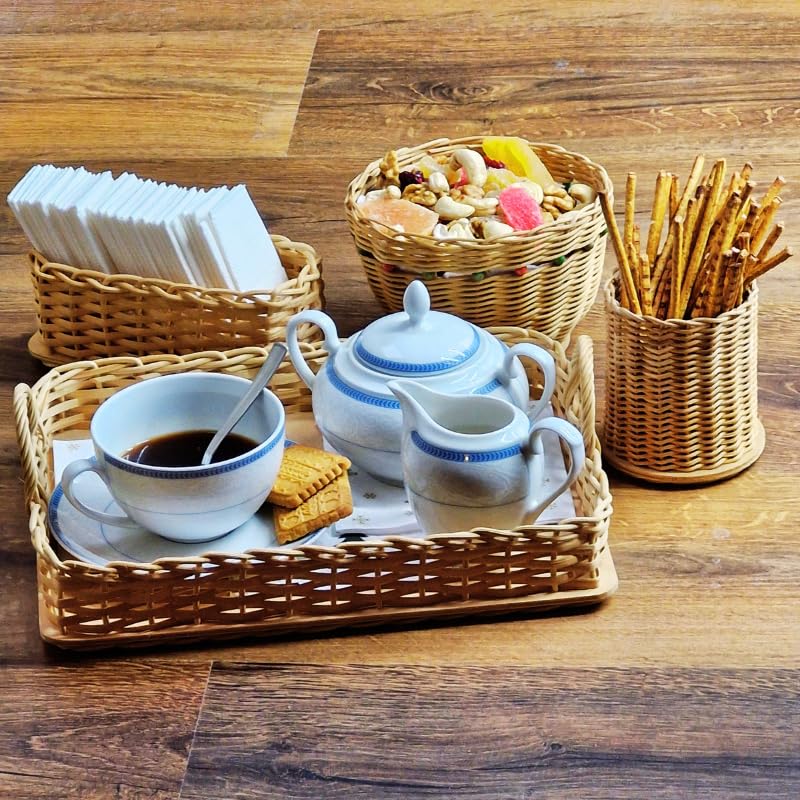 PEDDIG SHOP Beaded Basket Weaving Kit – DIY Rattan Craft Set for Beginners & Adults – Complete Basket Making Kit with Wooden Beading & Step-by-Step Guide
