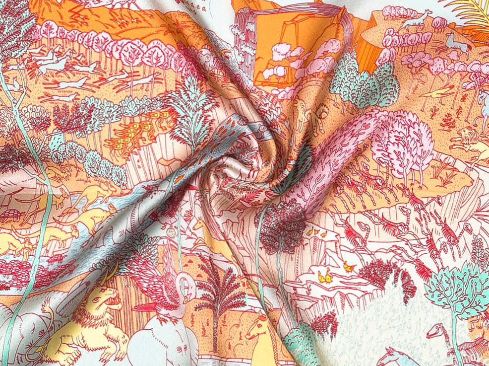 100% Mulberry Silk Scarf - 21" Square Lightweight Neckerchief, Gift Packed - color: Yellow