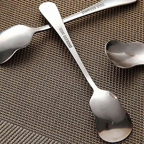 WARMBUY Small Stainless Steel Ice Cream Coffee Dessert Spoons, Set of 10
